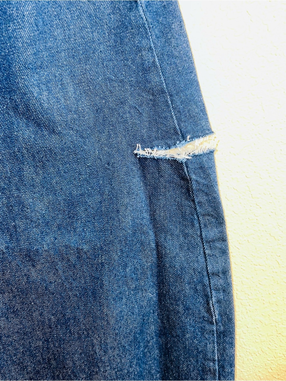 Zara Dark Blue Wide Leg Flare Jeans - Picture 2 of 10